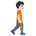 person walking facing right, light skin tone